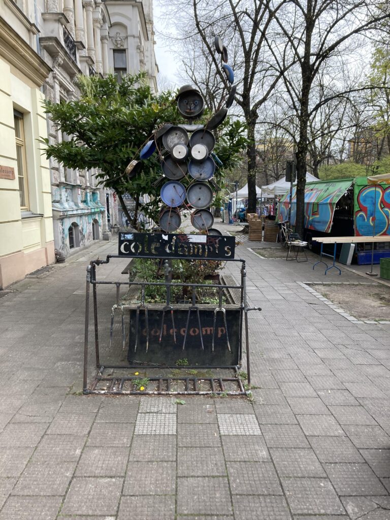 Gaden i Kollwitzplatz i Berlin